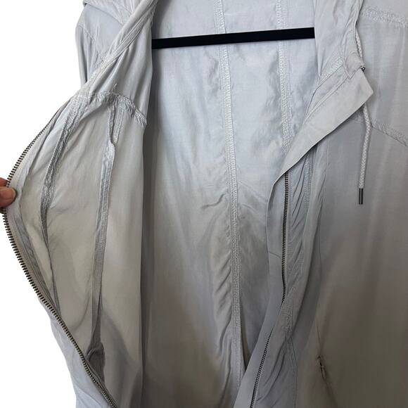 Athleta Luminous Anorak Long Sleeve Front Zip Hoodie Jacket Gray Size XL - Picture 5 of 10